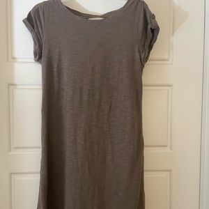 Banana Republic tan T shirt dress